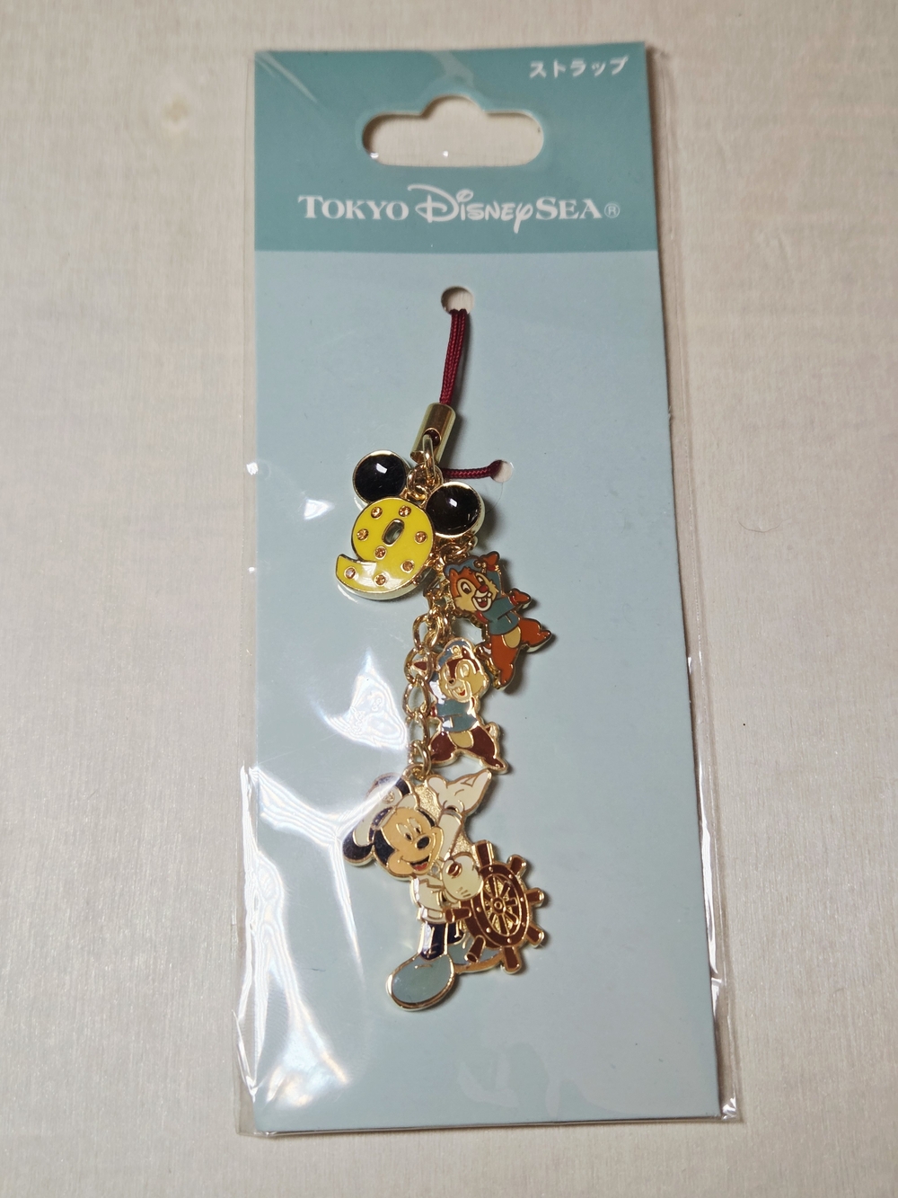 *3 for $30* Tokyo Disney Sea Mickey Mouse Chip Dale #9 Enamel Keychain Bag Charm